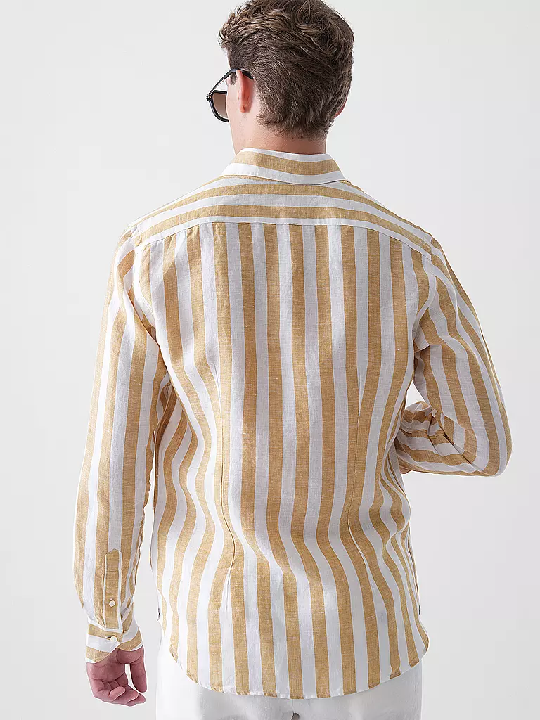 WINDSOR | Leinenhemd Regular Fit | braun