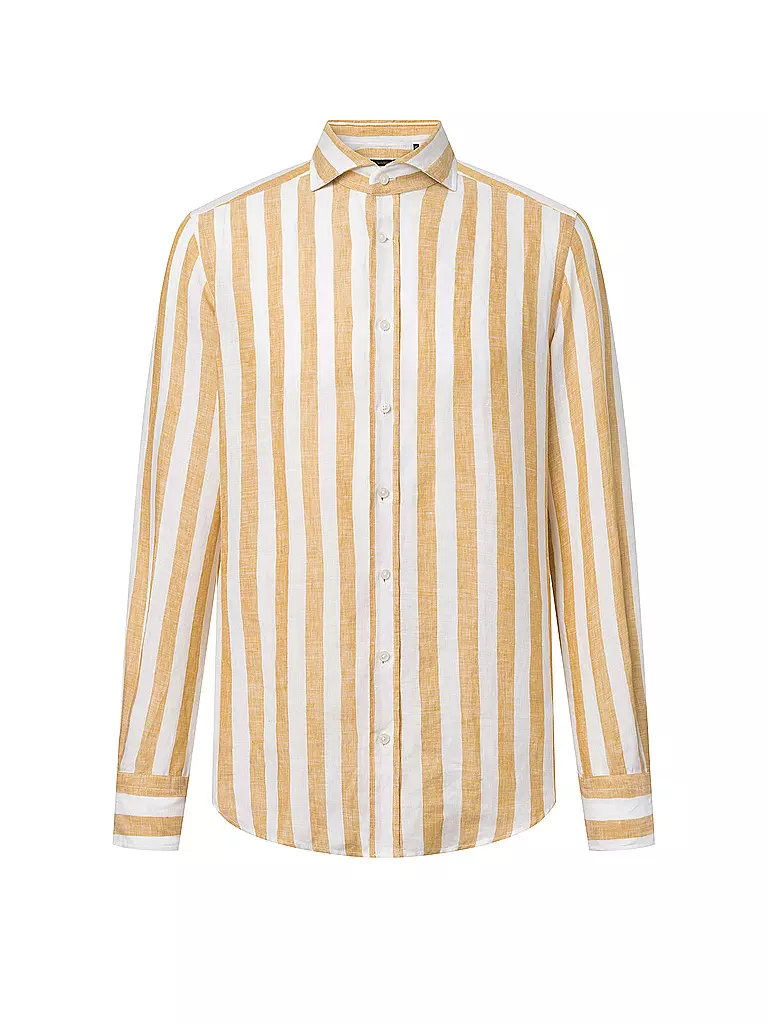 WINDSOR | Leinenhemd Regular Fit | braun