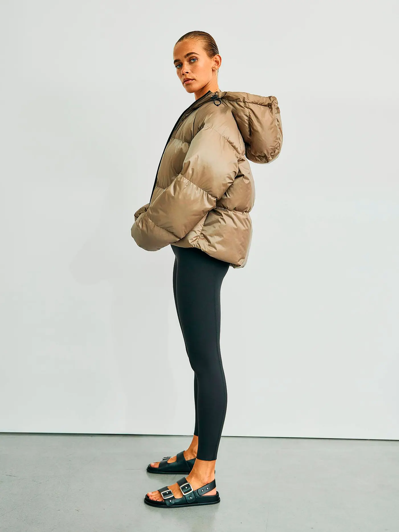 WITHBLACK | Daunensteppjacke EMMA | beige