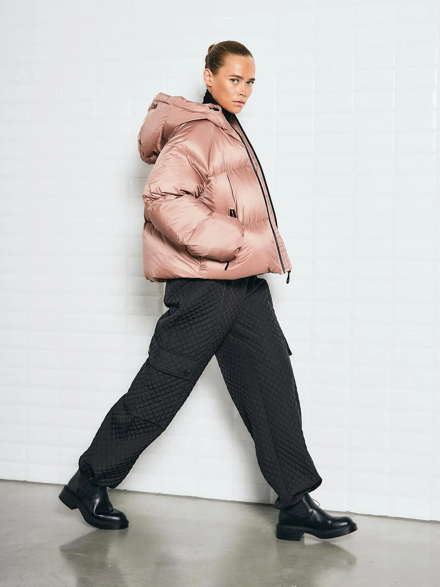 WITHBLACK | Daunensteppjacke EMMA | rosa