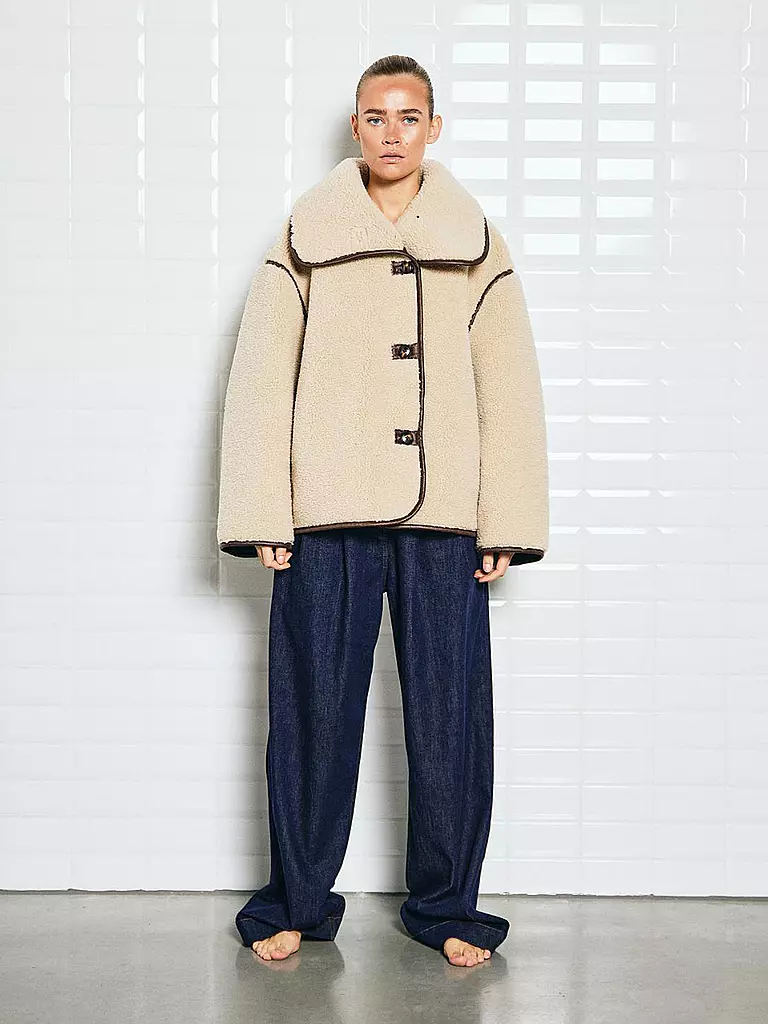 WITHBLACK | Jacke in Felloptik DAJANA | creme