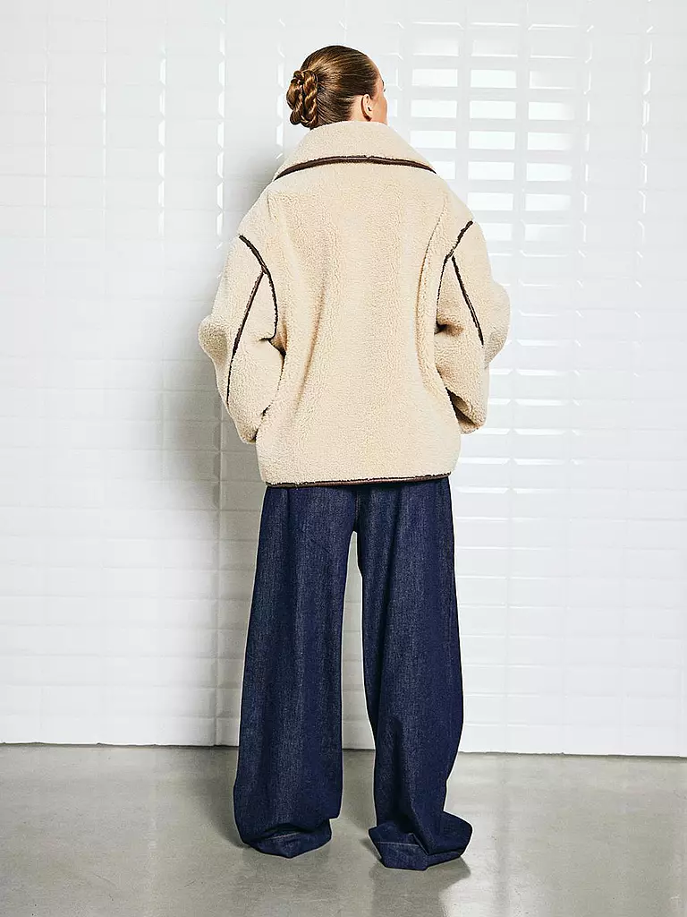 WITHBLACK | Jacke in Felloptik DAJANA | creme