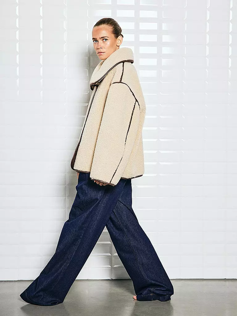 WITHBLACK | Jacke in Felloptik DAJANA | creme