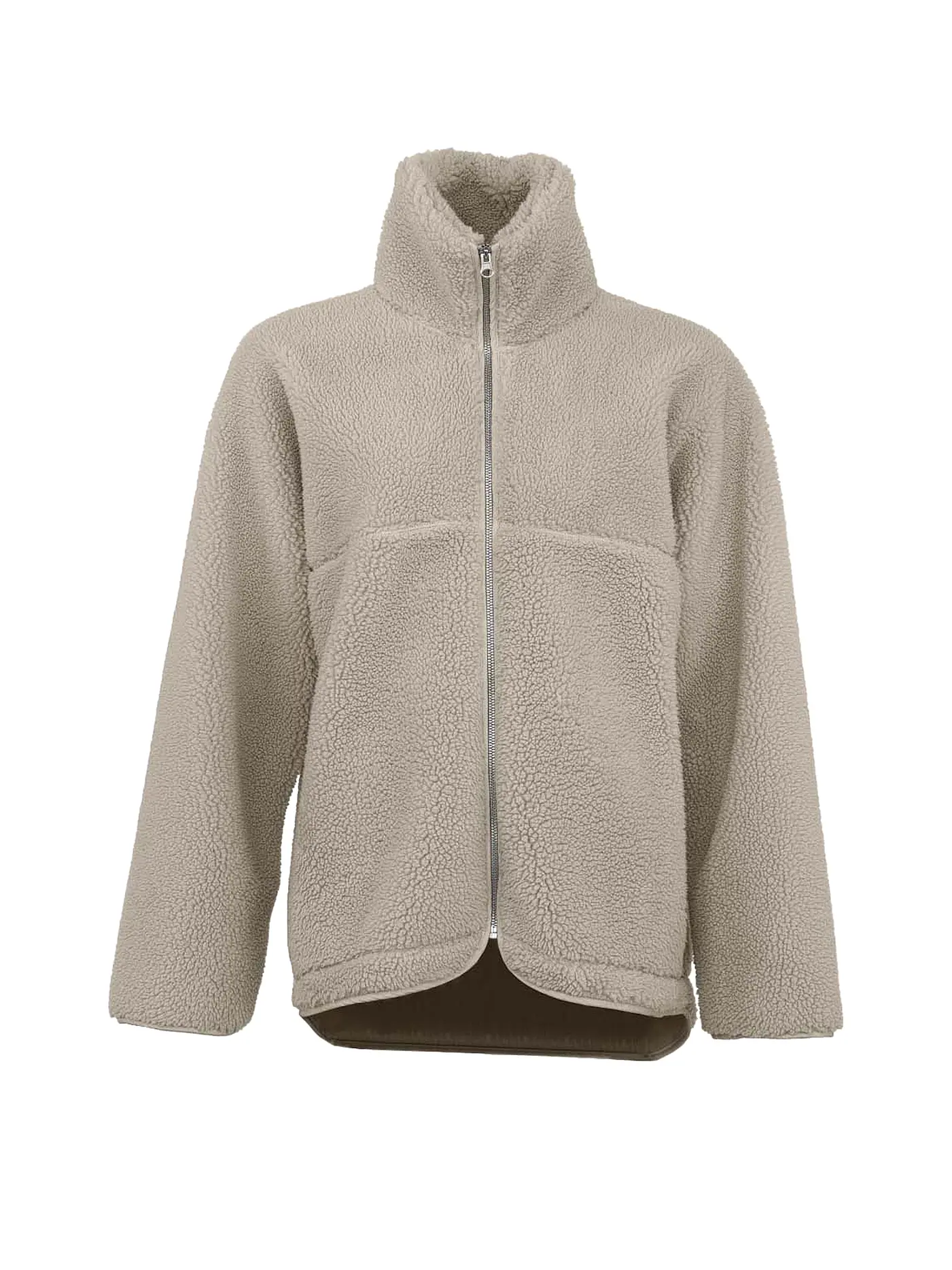 WITHBLACK | Jacke in Felloptik PILE | beige