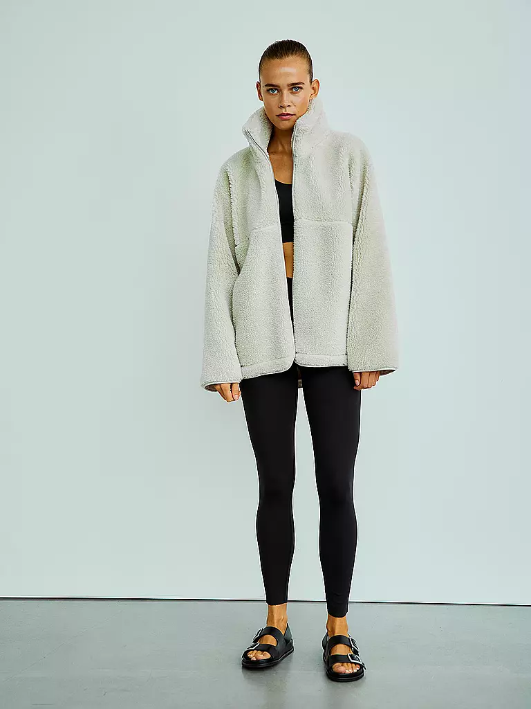 WITHBLACK | Jacke in Felloptik PILE | beige