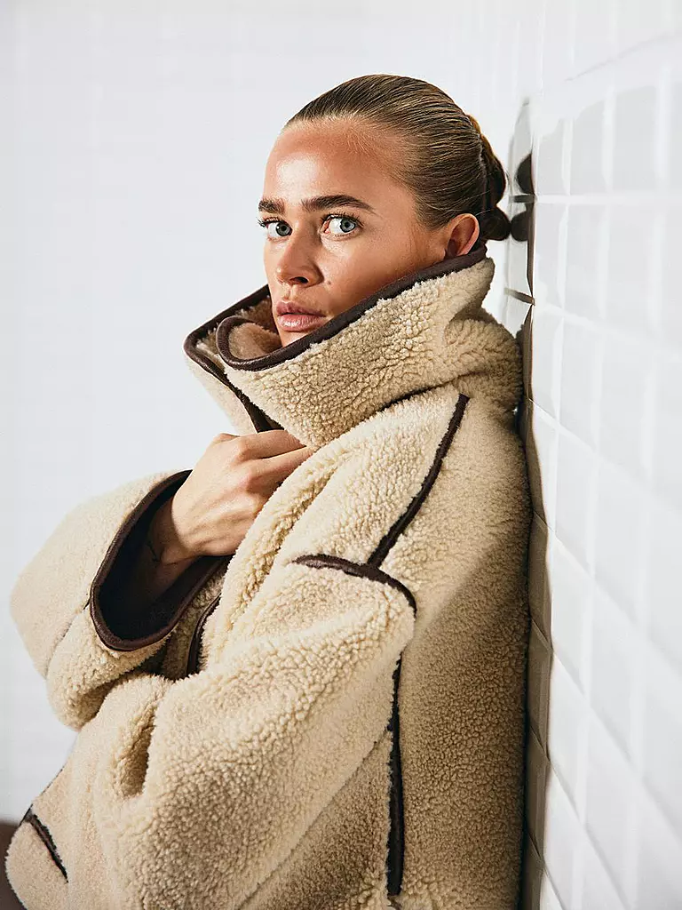 WITHBLACK | Jacke in Felloptik PILE | 