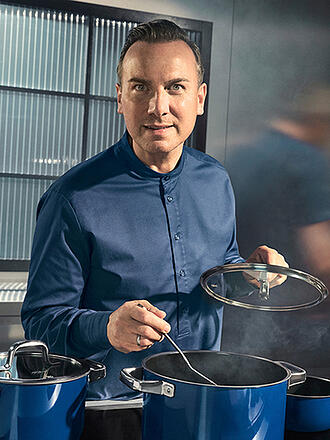 WMF | Topf Set 4-teilig Fusiontec Mineral Pro Tim Raue Ocean Dunkelblau