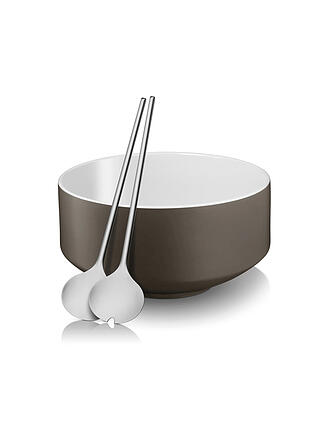 WMF | Salatschüssel MOTO Set 3-teilig Porzellan/Cromargan lavagrau