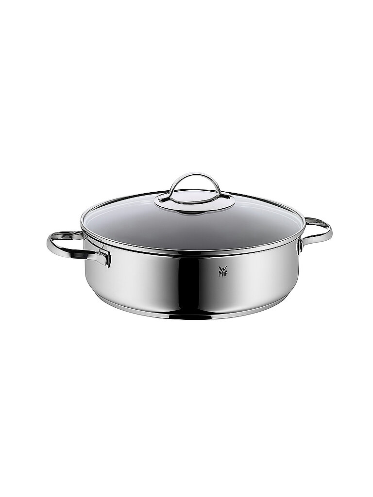 WMF Servier-Schmorpfanne mit Glasdeckel 28cm silber