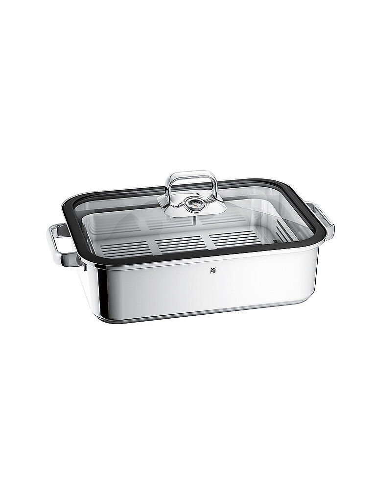 WMF Vitalis Aroma Dampfgarer mit Silikondichtung 6,5l Cromagan silber