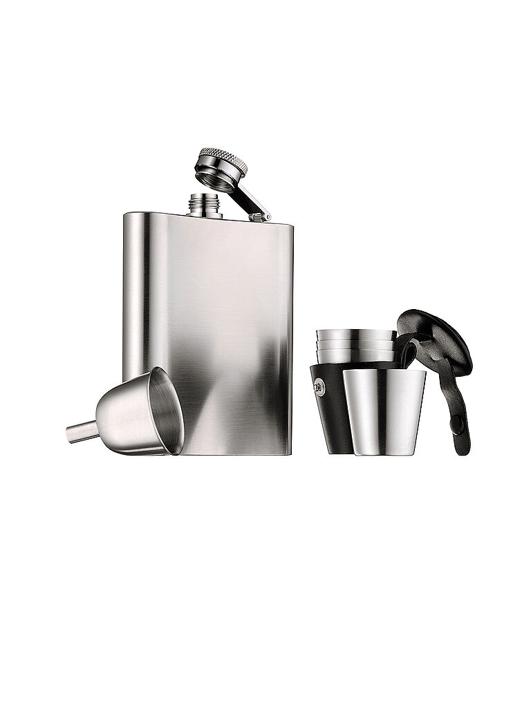 Manhattan Flachmann-Set 6tlg Cromargan silber baby