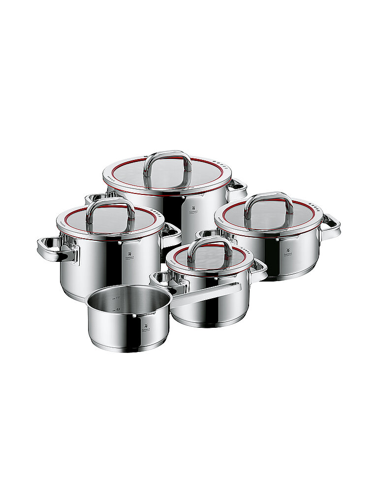 WMF Function 4 Topf Set 5tlg Cromargan silber