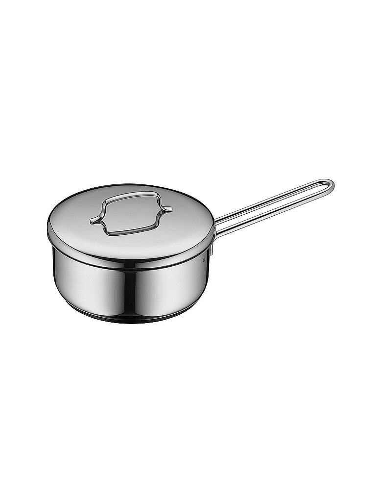 Mini Stielkasserolle mit Deckel 16cm Cromargan silber baby