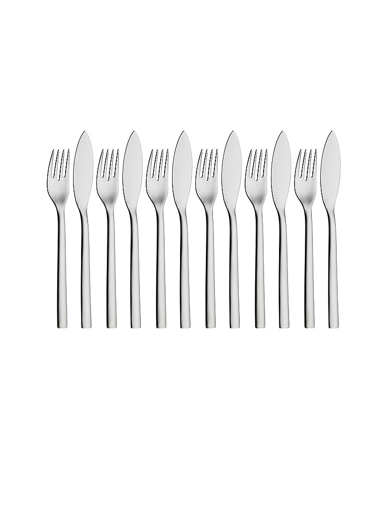 WMF Fischbesteck NUOVA 12-tlg. Cromargan silber