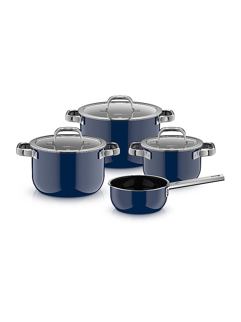 WMF Topf Set 4-teilig Fusiontec Mineral Pro Tim Raue Ocean Dunkelblau dunkelblau