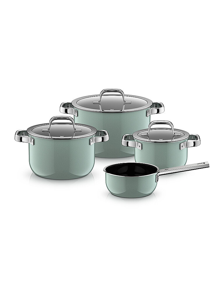 WMF Topf Set 4-teilig Fusiontec Mineral Pro Eucalyptus Hazel hellgrün