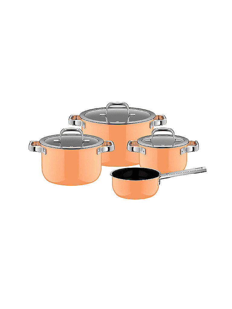 WMF Kochtopf Set 4tlg. FUSIONTEC MINERLA PRO Papaya Orange  orange