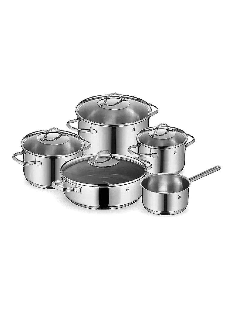 WMF Kochtopf Set 5tlg. mit Glasdeckel PROVENCE-PLUS Cromargan silber