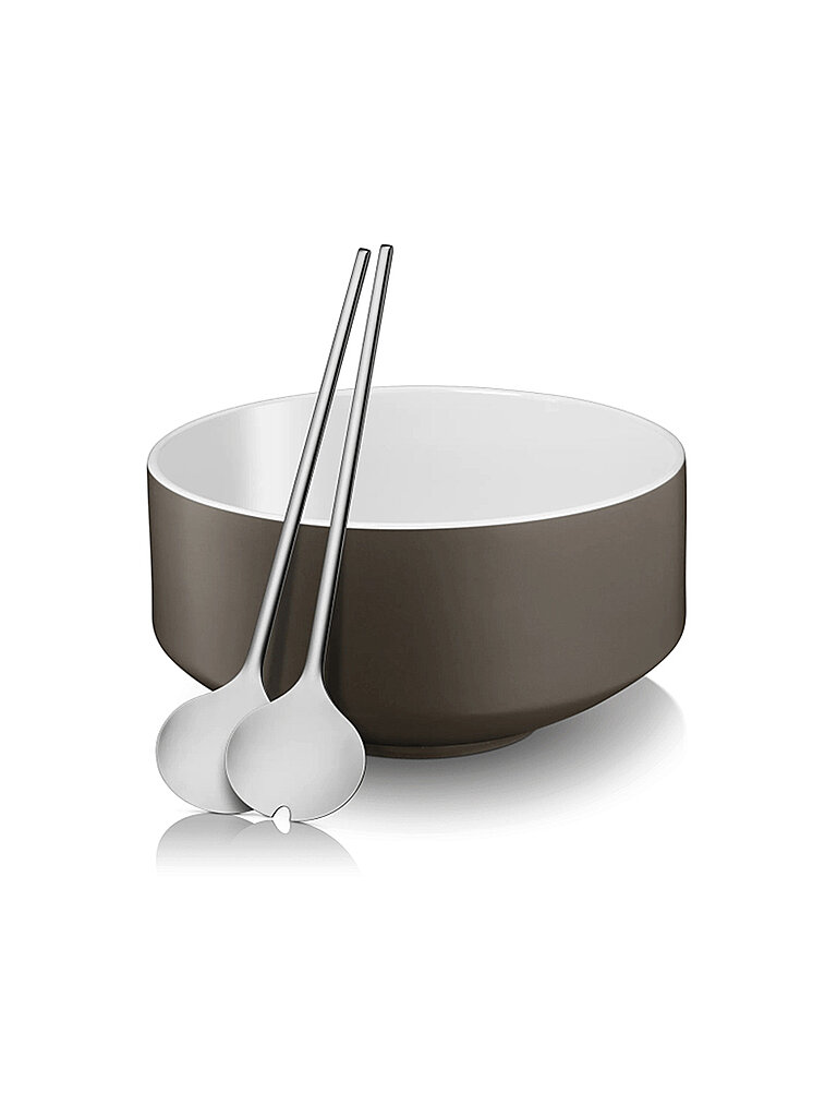 WMF Salatschüssel MOTO Set 3-teilig Porzellan/Cromargan lavagrau keine Farbe