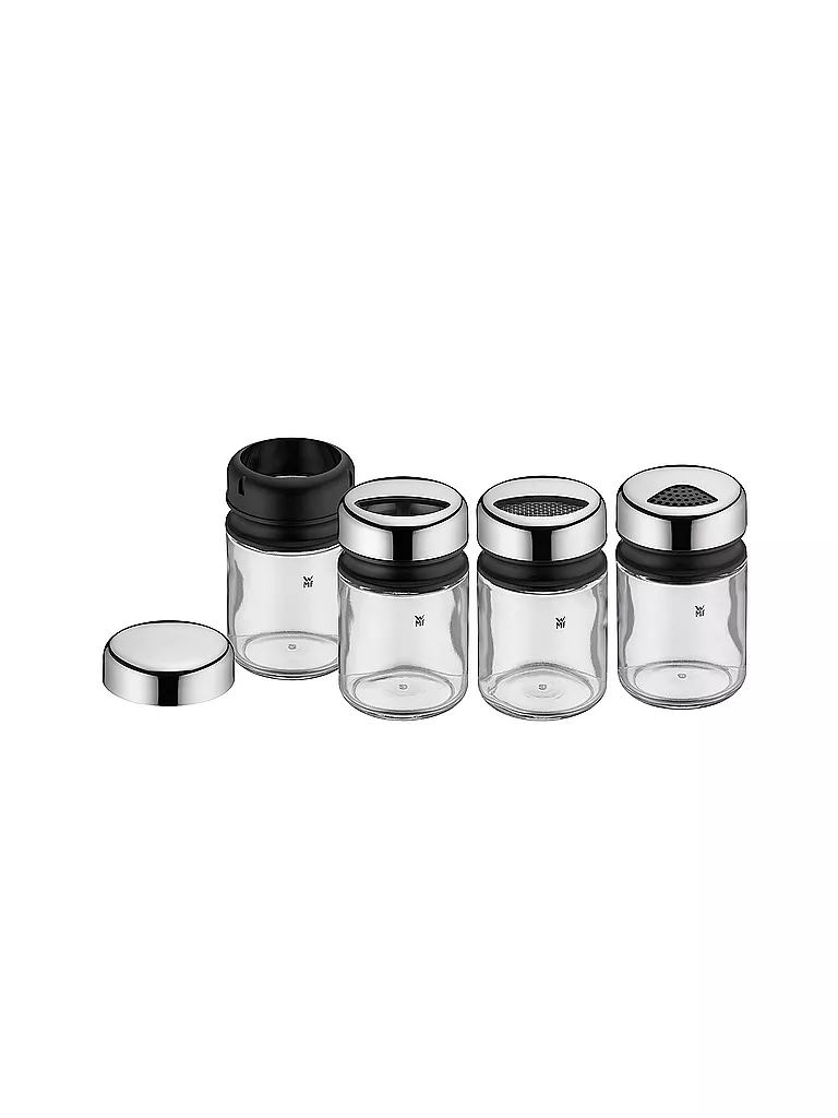 WMF | Depot Streuer-Set 4tlg 9,5cm Glas/Cromargan | transparent