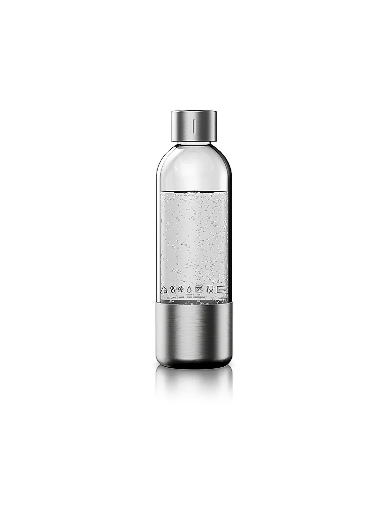 WMF | Element One Flasche für Wassersprudler 0,85l  PET/Edelstahl  | Transparent