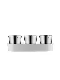 WMF | Gourmet Indoor Kräutergarten Set 3-tlg Cromargan / Weiss | silber