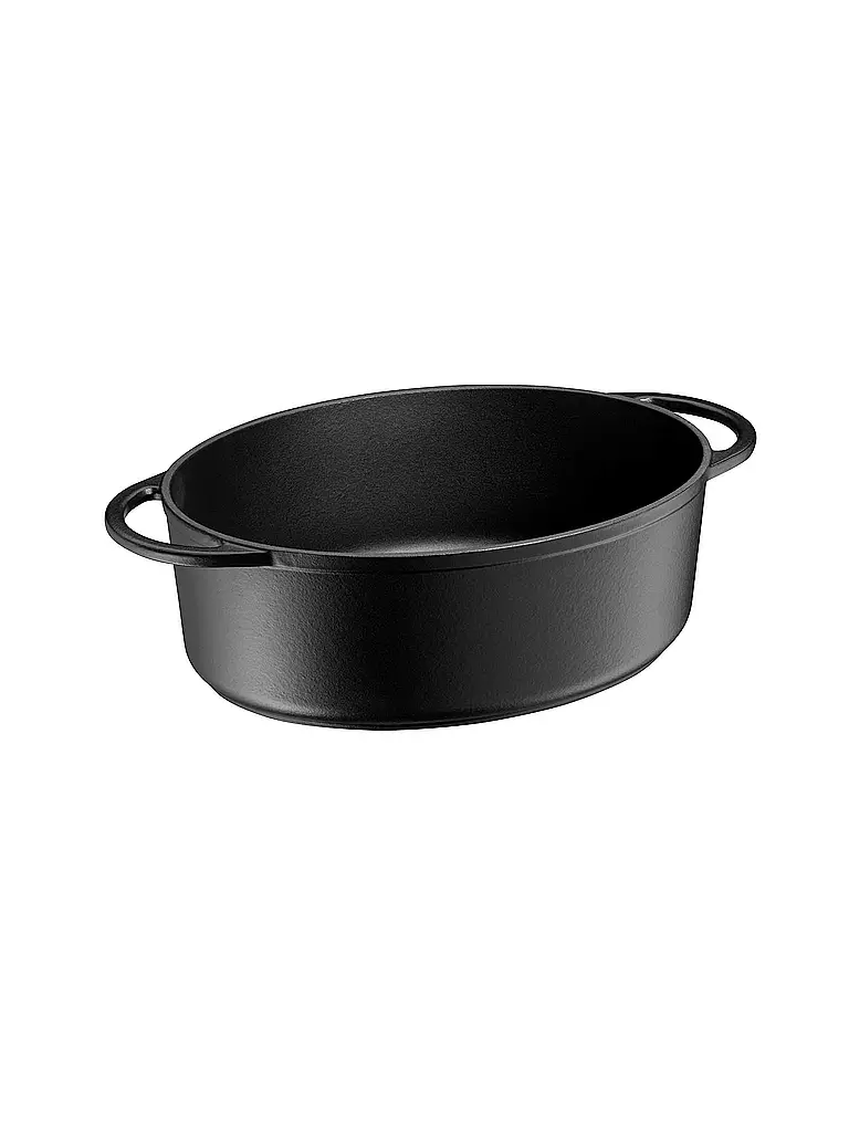 Produktbild von Gerlach 1760 Gusseisen Bräter 5,5 L – Mit Deckel, Für Alle Herdarten & Backofen, Bordeaux/Natur