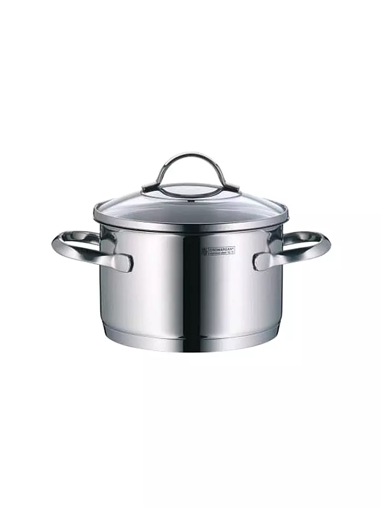 WMF | Kochtopf Provence Plus Bratentopf mit Deckel 16cm/1,9l | Silber