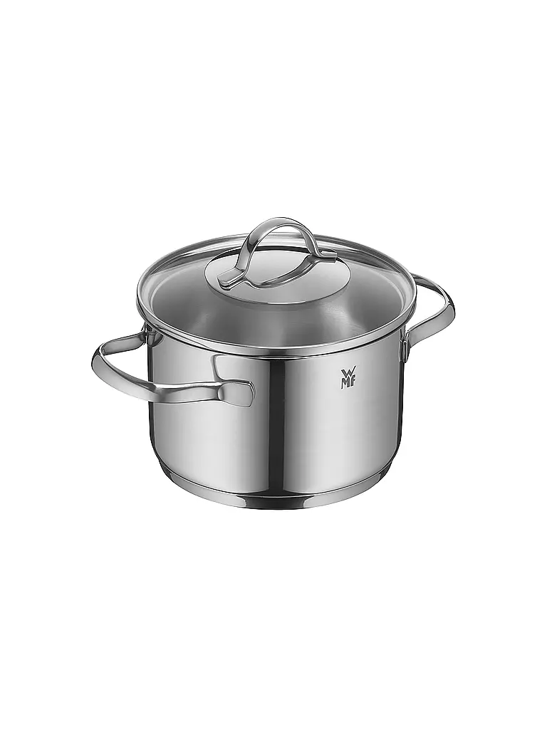 WMF | Kochtopf Provence Plus Bratentopf mit Deckel 16cm/1,9l | Silber
