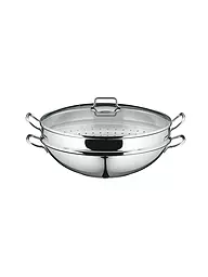 WMF | Macao Wok-Set 36cm 4-teilig Cromargan | silber