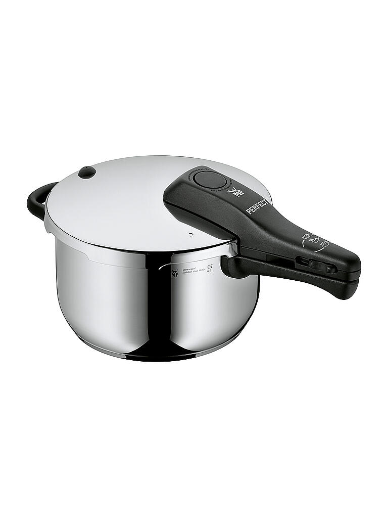 WMF | Schnellkochtopf Perfect 4,5l mit Einsatz Cromagan | silber