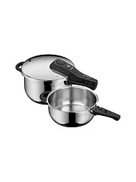 WMF | Schnellkochtopf Set PERFECT 4,5l + 3l Cromargan | silber