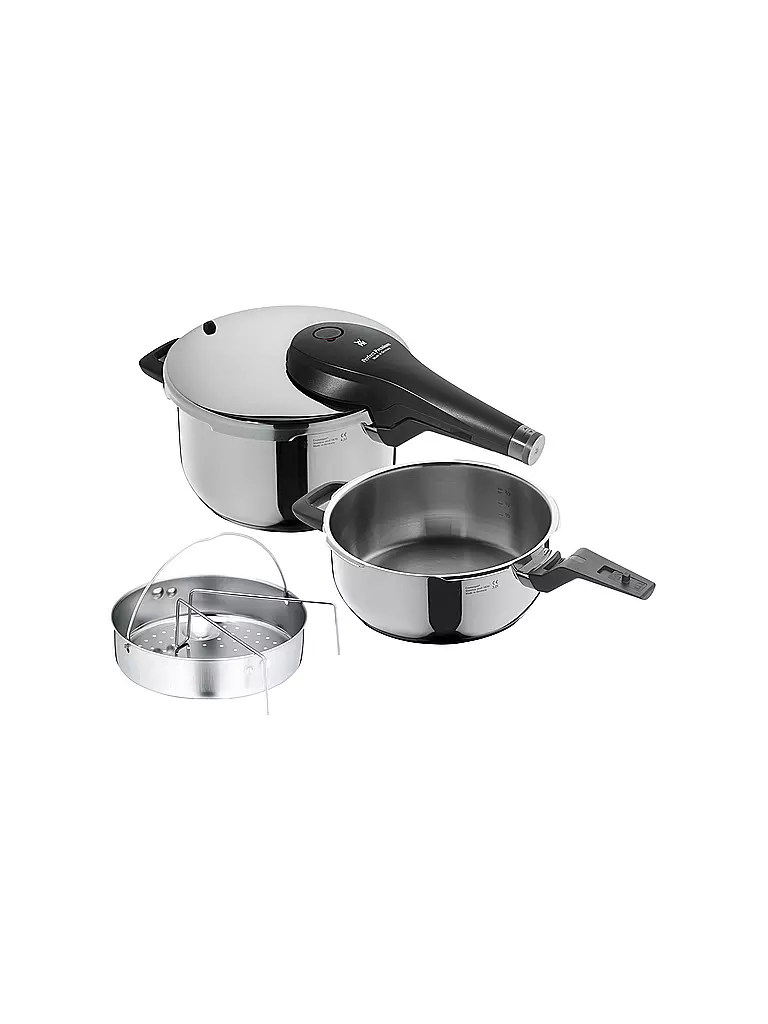 WMF | Schnellkochtopf Set Perfect Premium 3 tlg | silber