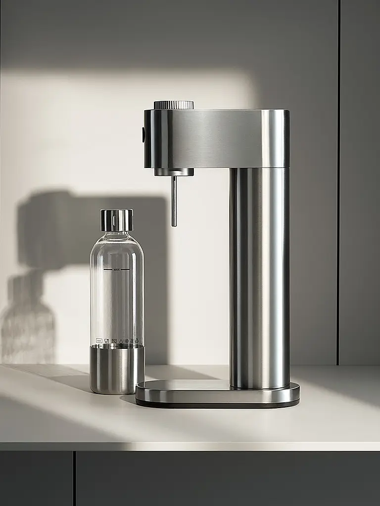 WMF | Wassersprudler Element One Soda - Stream Edelstahl | Silber