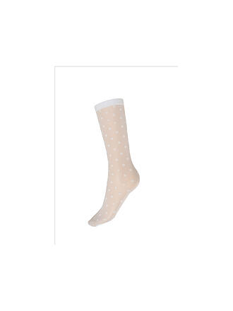 WOLFORD | Feinstrumpfsocken DAISY SOCKS white/white