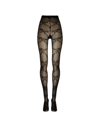 WOLFORD | Modestrumpfhose FLORAL LACE black