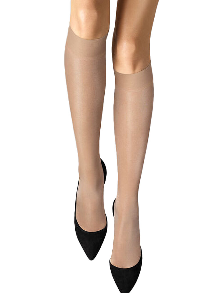 WOLFORD Kniestrümpfe Satin Touch 20 den Cosmetic beige | M