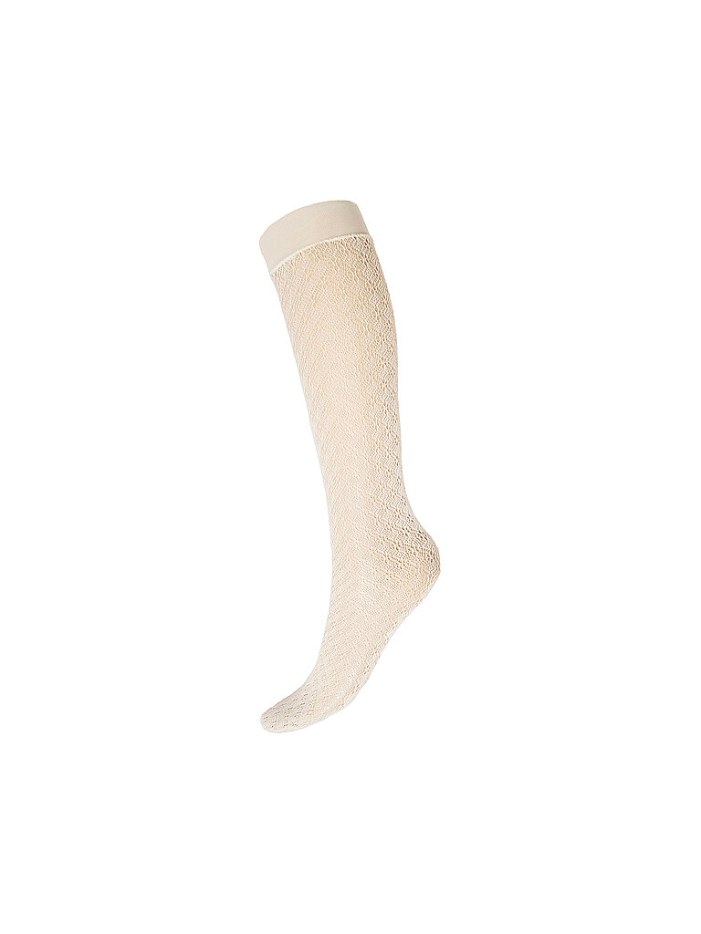 Kniestrümpfe BLOSSOM buttercream creme S damen