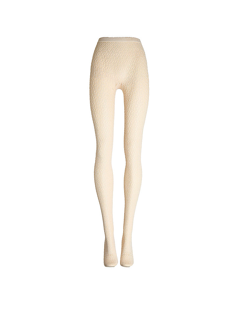 WOLFORD Modestrumpfhose DAISY NET  Buttercream creme | S