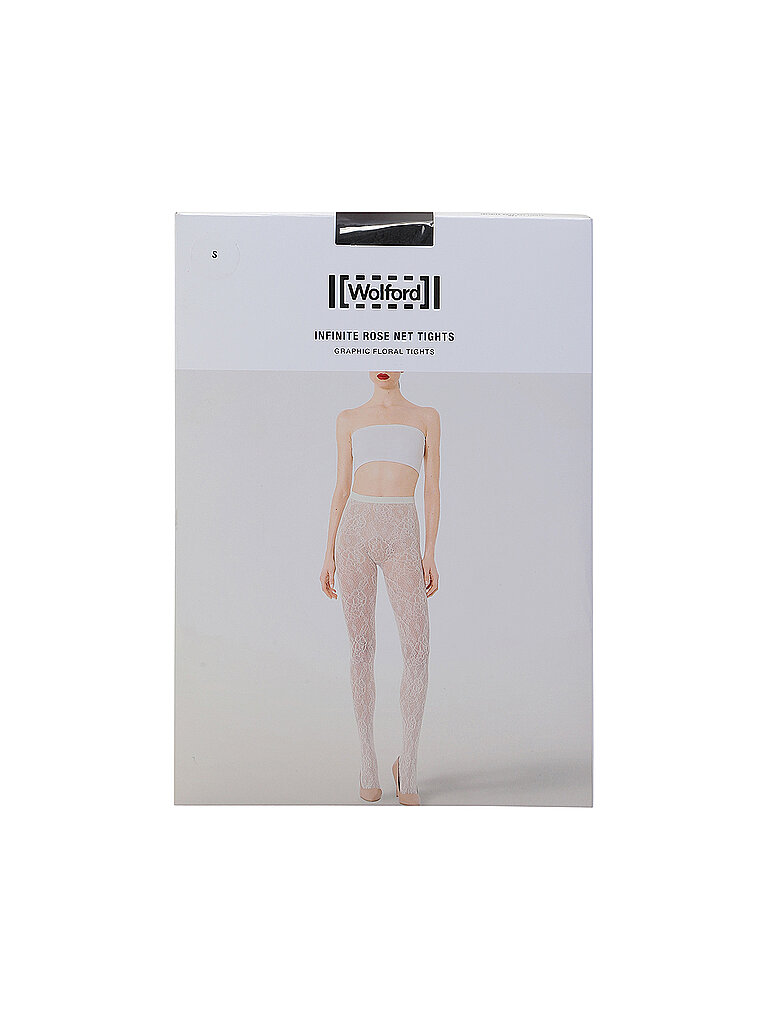 WOLFORD Modestrumpfhose INFINITE ROSE NET black schwarz | M