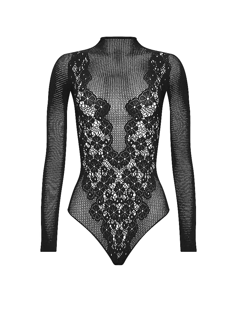 WOLFORD | Body FLOWER LACE black | schwarz