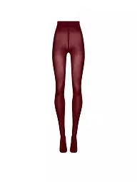 WOLFORD | Feinstrumpfhose VELVET DE LUXE 66 black | dunkelrot