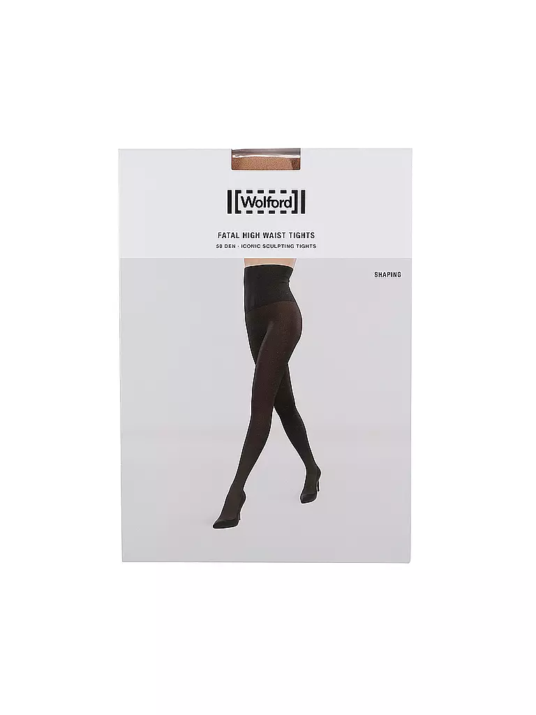 WOLFORD | High Waist Strumpfhose FATAL 50 gobi | hellbraun