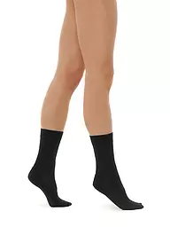 WOLFORD | Kaschmir Socken schwarz | Schwarz