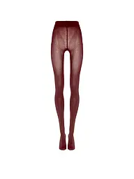 WOLFORD | Modestrumpfhose COTTON DOT midnight | Dunkelrot