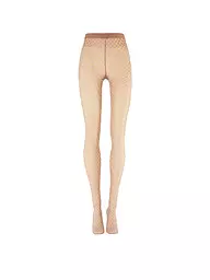 WOLFORD | Modestrumpfhose VELVET NET ILLUSION Fairly Light/White  | beige