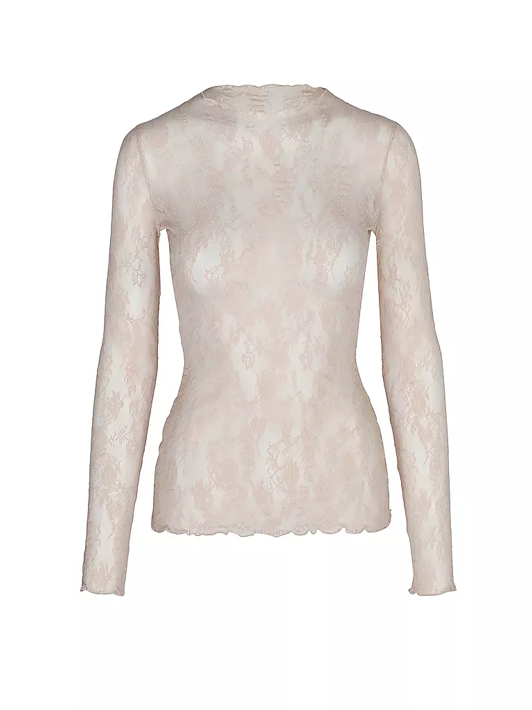 WOLFORD | Spitzenshirt  | rosa