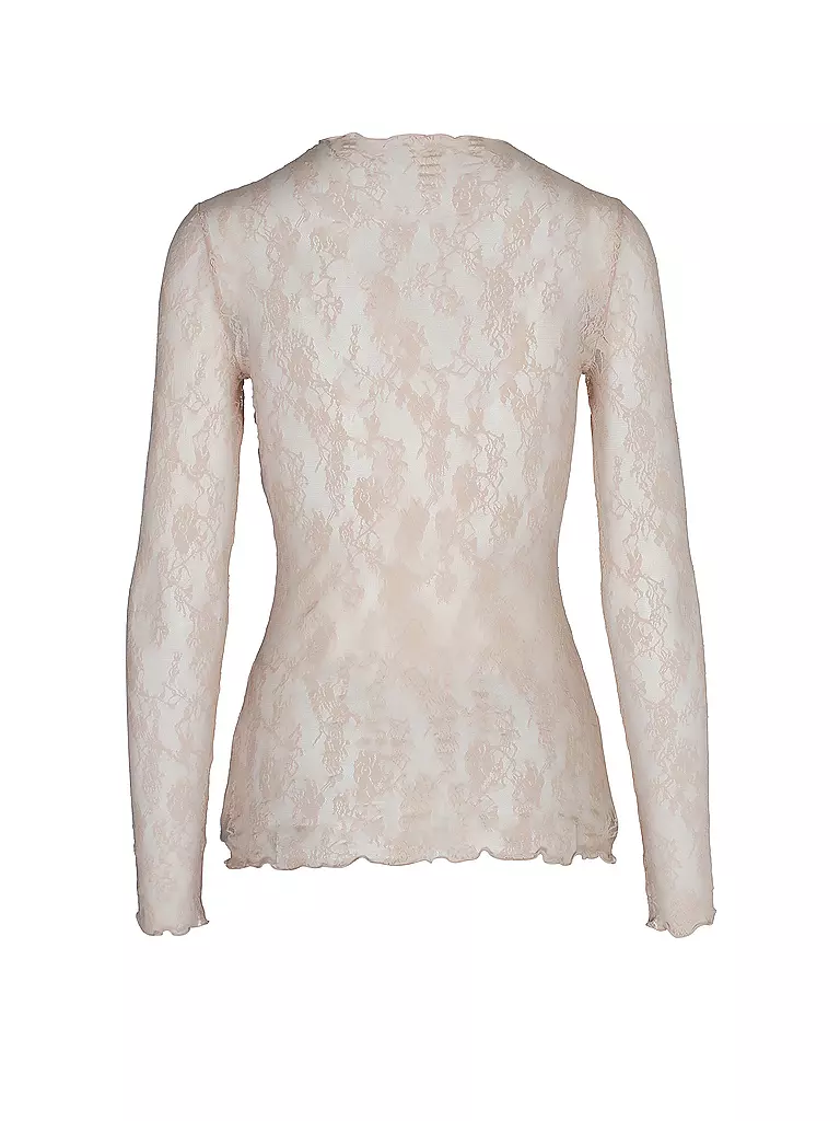 WOLFORD | Spitzenshirt  | rosa