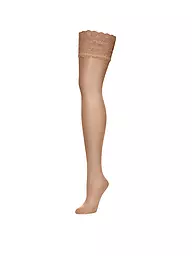 WOLFORD | Strümpfe "Satin Touch 20 Stay-Up" (gobi) | beige