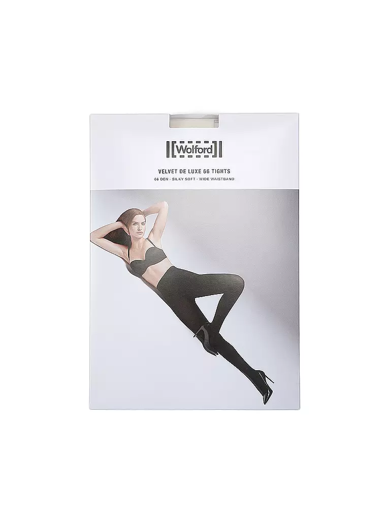 WOLFORD | Strumpfhose VELVET 66 DEN ecrue | schwarz